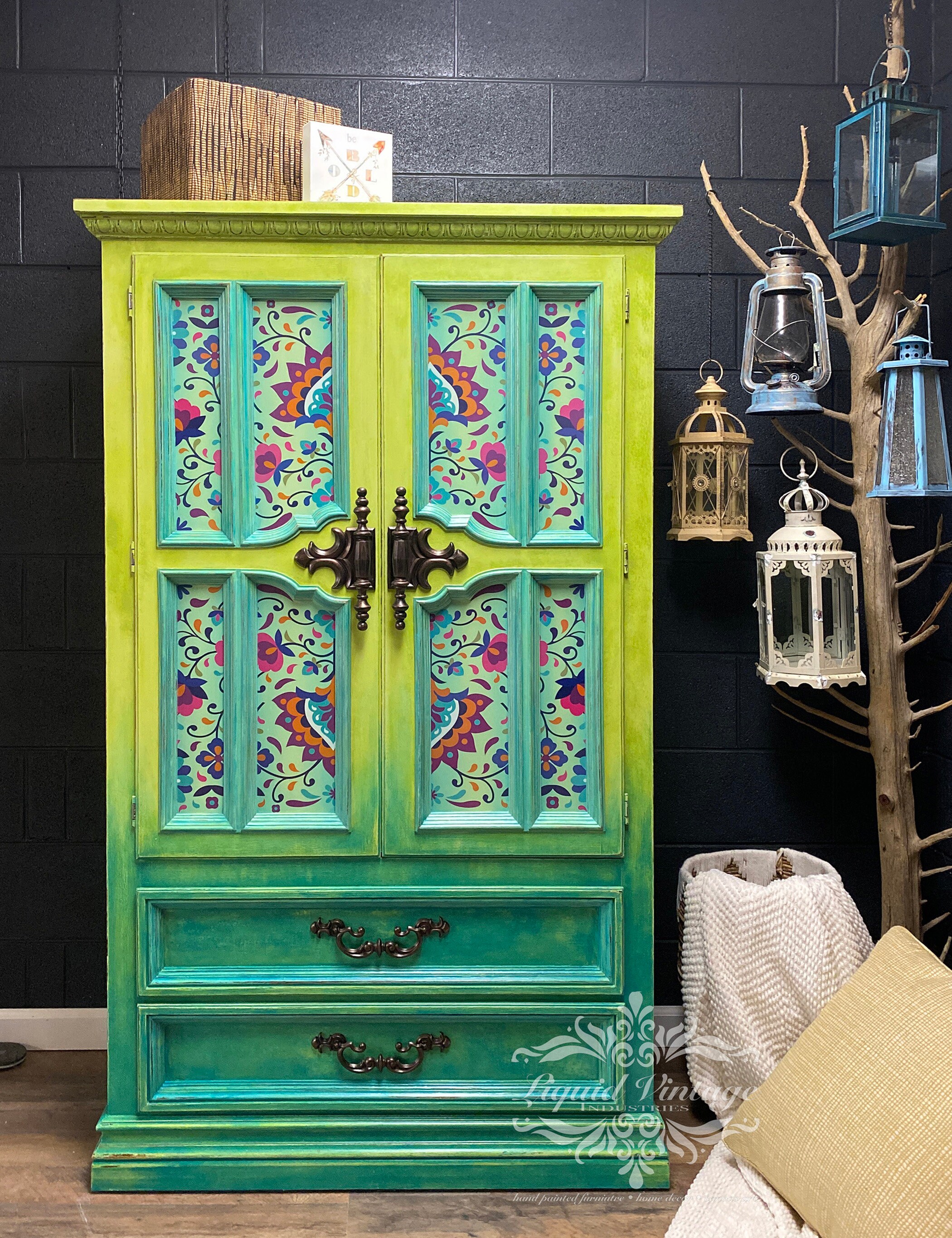 Bohemian armoire deals