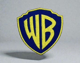 Parche bordado del logotipo WB Para coser o planchar