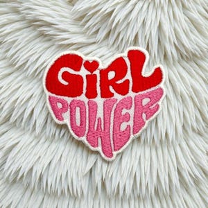 Girl Power embroidered patch Sew-on or iron-