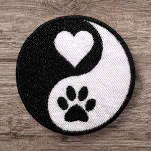 Geborduurde Love Dog-patch Opnaaien of strijken