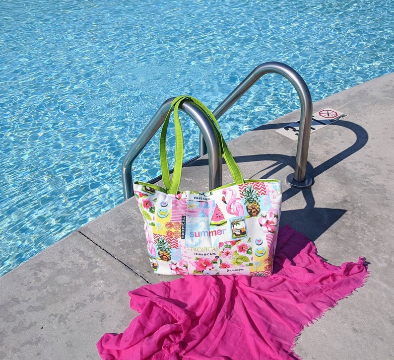 Flamingo Beach Bag Pineapple Beach Bag