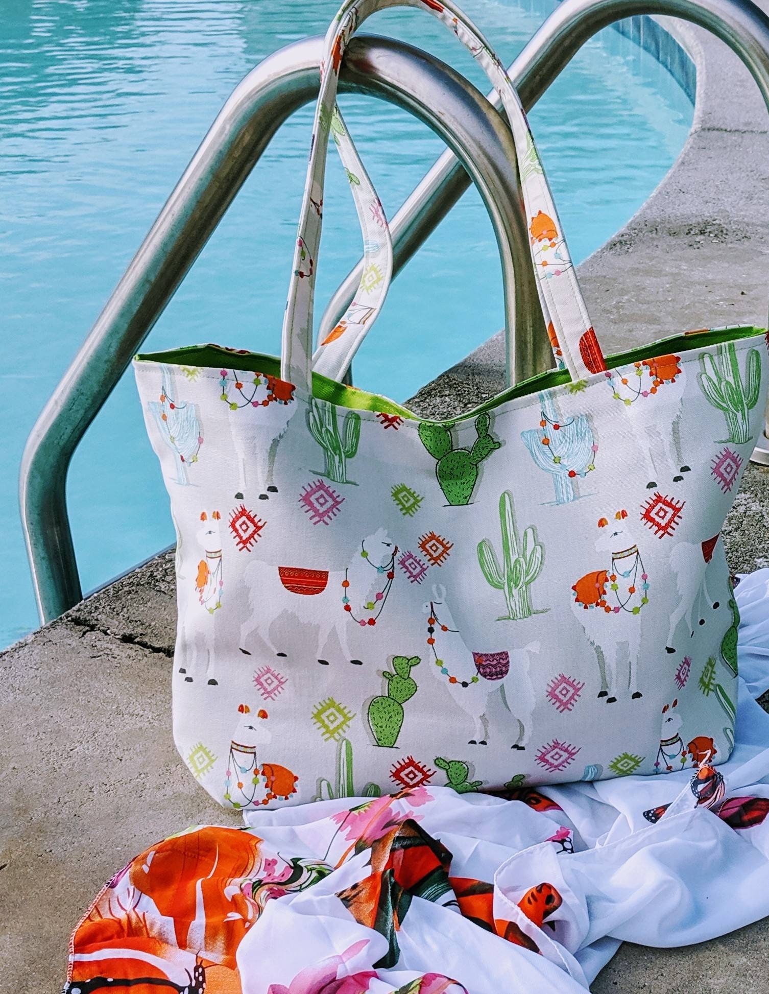 cactus beach bag