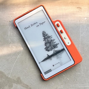 Funda para lector de papel Viwoods / Impresión 3D, agarre cómodo y botón para pasar de página