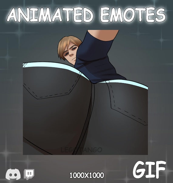 Leon Kennedy Teabagging Animated Emotes & Streaming Alert - Screen Breaking Edition - Resident Evil