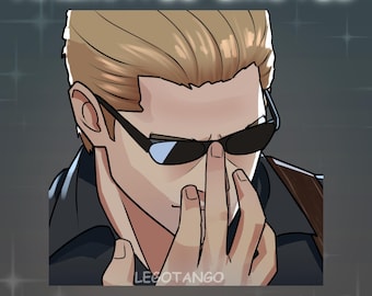 Albert Wesker Animated Emote, Sticker and Streaming Alert - Resident Evil