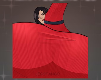 Ada Wong Teabagging Animated Emotes & Streaming Alert - Screen Breaking Edition - Resident Evil