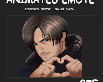 Leon Kennedy Animated Emotes - Lovesign - Resident Evil