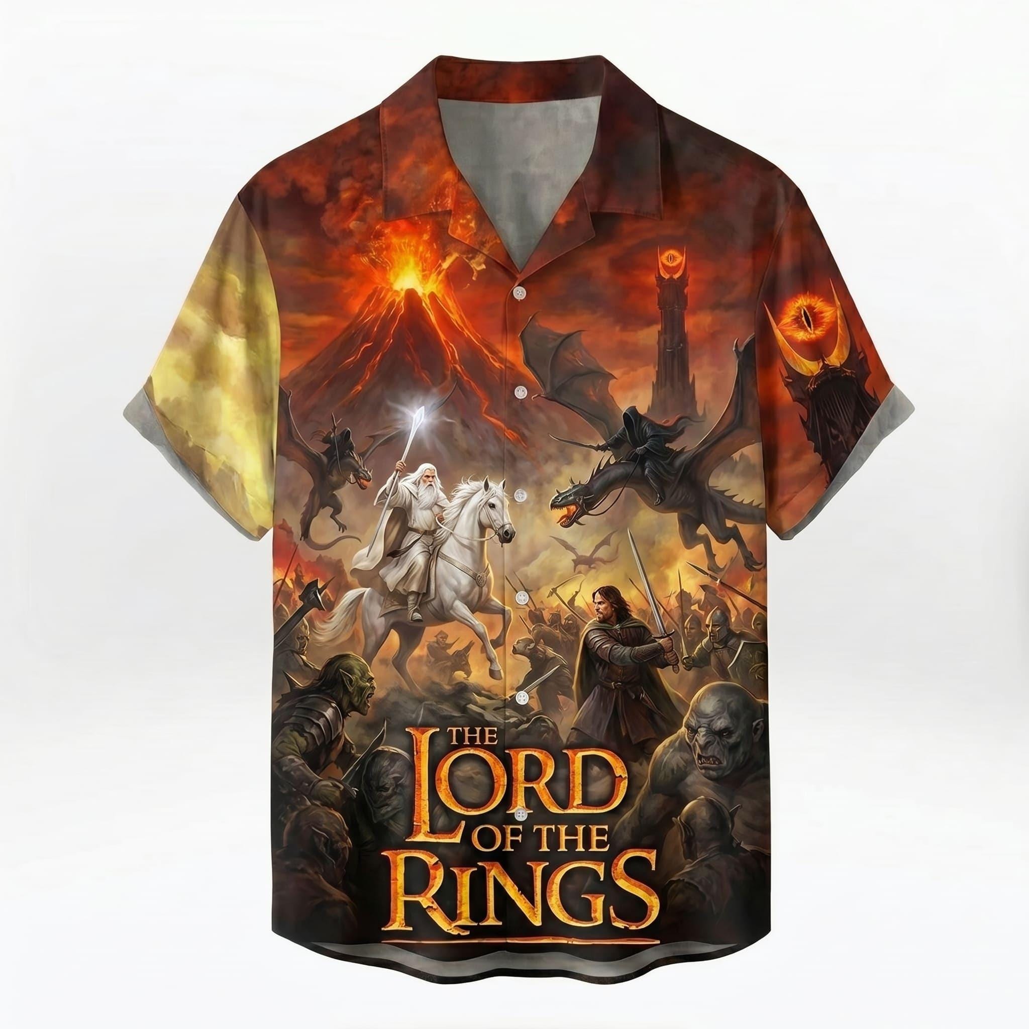 lord of the rings dress shirt The Lord Of The Rings Fellowship Woven Button-Up Our Universe Exclusive