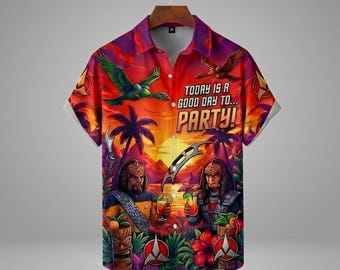Star Trek Hawaiian Shirt Space Adventure Summer Shirt