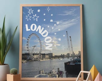 London Wall Art Printable | London Photography Print | City Wall Decor | Travel Art Download