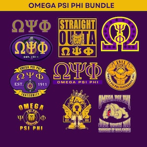 Omega Psi Phi Svg, disegni di confraternite, alfabeto greco Svg, disegni di confraternite per Cricut e Silhouette