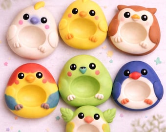 Handgemachter Ton Vogel Sorgen Stein, Fidget Spielzeug, Schreibtisch Dekoration, Vogel Liebhaber Geschenk