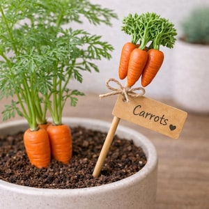 Marcadores de arcilla personalizados hechos a mano para plantas de hortalizas, mini estacas de jardín, decoración para macetas de hierbas.