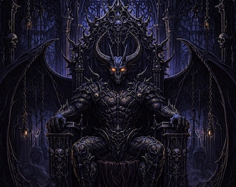 Dark Sanctum Coloring Book, Gothic Horror, Demons, Cathedrals (PDF Download)