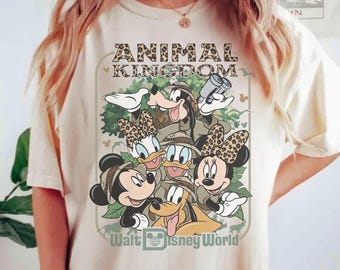 Disney Mickey & Friends Animal Kingdom Safari Mode Shirt, Walt Disney World Trip Tee, Let's Get Wild Gift Shirt, Disneyland Holiday Family