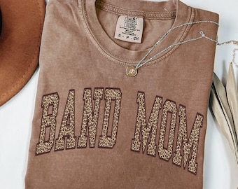 Band Mom Comfort Colors Shirt, Proud Marching Band Mom Tee, Music Parent Shirt, Gift For Band Mom