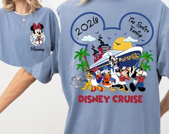 Personalized Disney Cruise 2026 Shirts, Disney Cruise Squad Shirt, Mickey and Friends Cruise Tee, Disney Cruise Trip Shirt, Pirate Tshirt