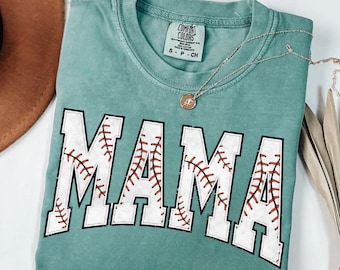 Comfort Colors® Baseball Mama Shirt, Mothers day Gift For Baseball Mom, Gift For Baseball Lover Mom Shirt, Mothers Day Shirt,Baseball Season