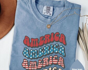 Comfort Colors® Happy 250th Birthday USA Shirt America 250th Anniversary Semiquincentennial Gift USA 250 Shirt Independence Day 4th of July