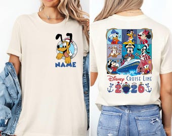 Disney Mickey And Friends Cruise Line Custom Shirts, Disney Cruise Shirt, Disney Family Trip Shirt, Cruise Birthday Shirts, Cruise Squad Tee