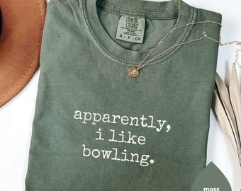 Comfort Colors Bowling Shirt Funny Bowling Tshirt Sarcastic Bowling Gift For Women Tee New Bowler Top Bowling League Outfit Love To Bowl Tee