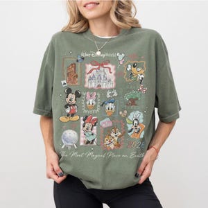 Vintage Mickey Disneyworld Comfort Colors Shirt, Retro Mickey And Friends Shirts, Walt Disneyworld Tee, Disney 2026 Trip Disney Vacation Tee zdjęcie 6