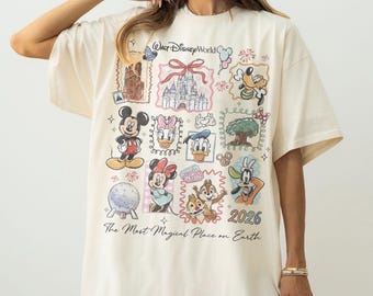 Vintage Mickey Disneyworld Comfort Colors Shirt, Retro Mickey And Friends Shirts, Walt Disneyworld Tee, Disney 2026 Trip Disney Vacation Tee
