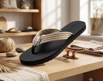 Men's Large Size Flip Flops, EU 49-52 Beach Sandals, Casual Indoor Outdoor Summer Slippers