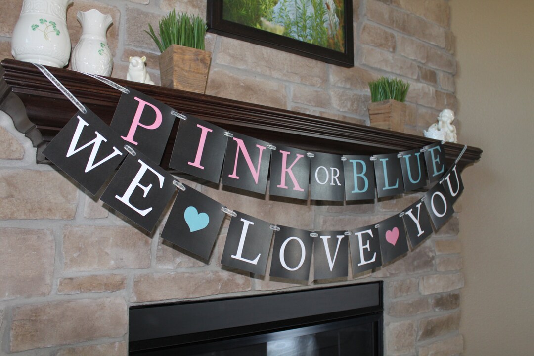 Gender Reveal Sign - Instant Download - Printable - Pink or Blue - We ...
