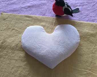 Heart Linen Eye Pillow for Relaxation and Stress Relief, Calming Gift