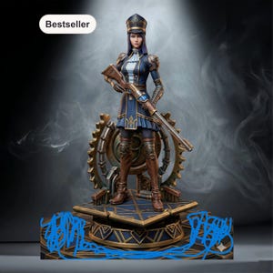 Arcane – Caitlyn | Sovereign 3D-utskriftsmodell Digital STL-fil