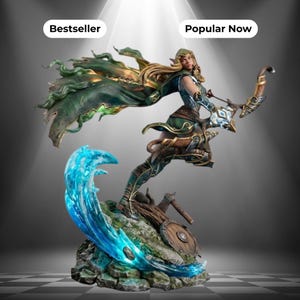 Warcraft III : Reign of Chaos – Alleria Coursevent | Modèle 3D à imprimer « Murmure du rôdeur » (fichier STL numérique)
