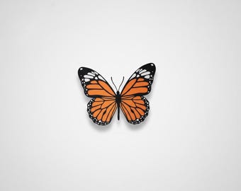 Monarch Butterfly Magnets - 3D Fridge Decor, Set of 3