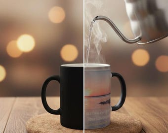 Personalized Heat Reveal Coffee Mug | Custom Photo or Bible Verse, 11oz