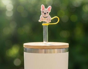 Dog Breed Straw Topper Set, Silicone Puppy Stanley Accessories