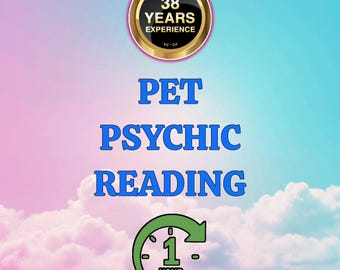 Same Hour Pet Psychic Reading, Fast Pet Psychic Reading, Living Pet Reading, Animal Communicator, Cat or Dog Medium Connection