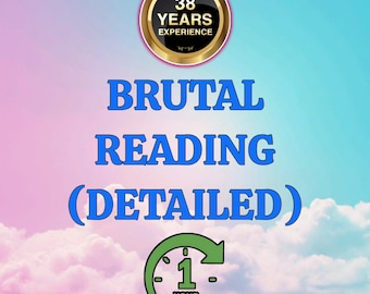 Brutal Tarot Reading: Same Hour, Honest Medium Reading, Detailed Psychic, Spiritual Guidance