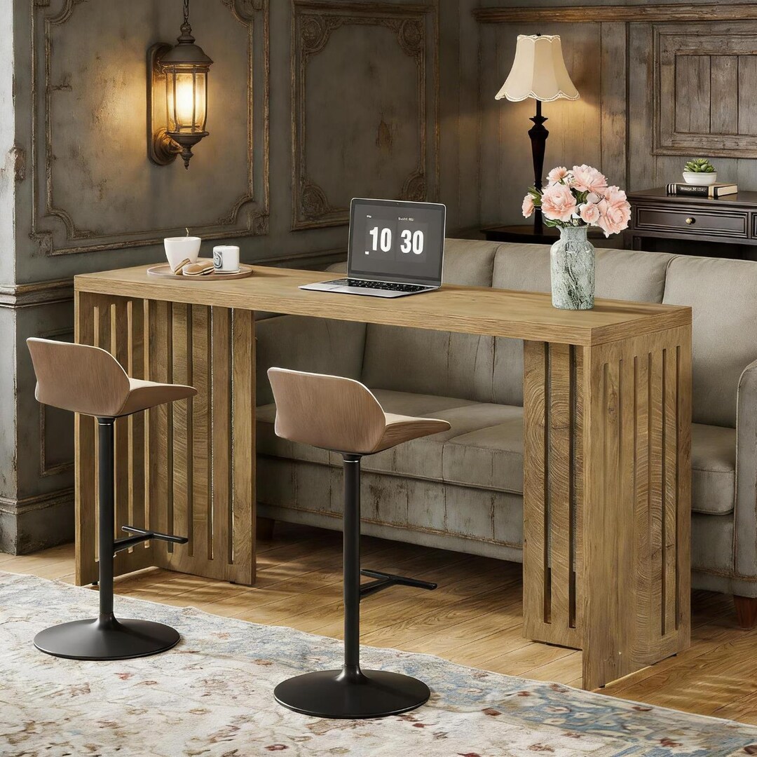 Bar Table, Rectangular High Top Kitchen & Dining Table - Etsy