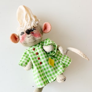 Vintage 1970s Annalee Mobilitee Mouse Felt Plush