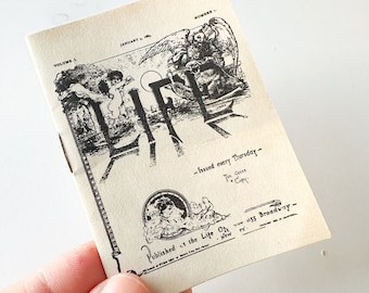 1:6 scale 1883 Life Magazine Dollhouse Miniature