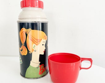 Vintage 1962 Mattel Barbie Thermos / Water Bottle