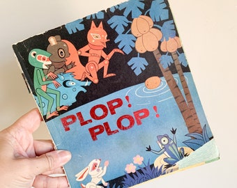 Vintage Children's book: Plop! Plop! by Yang Xiaochun, first edition 1982