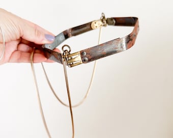 Vintage Wide Mouth Opening Handbag Frame with chain strap