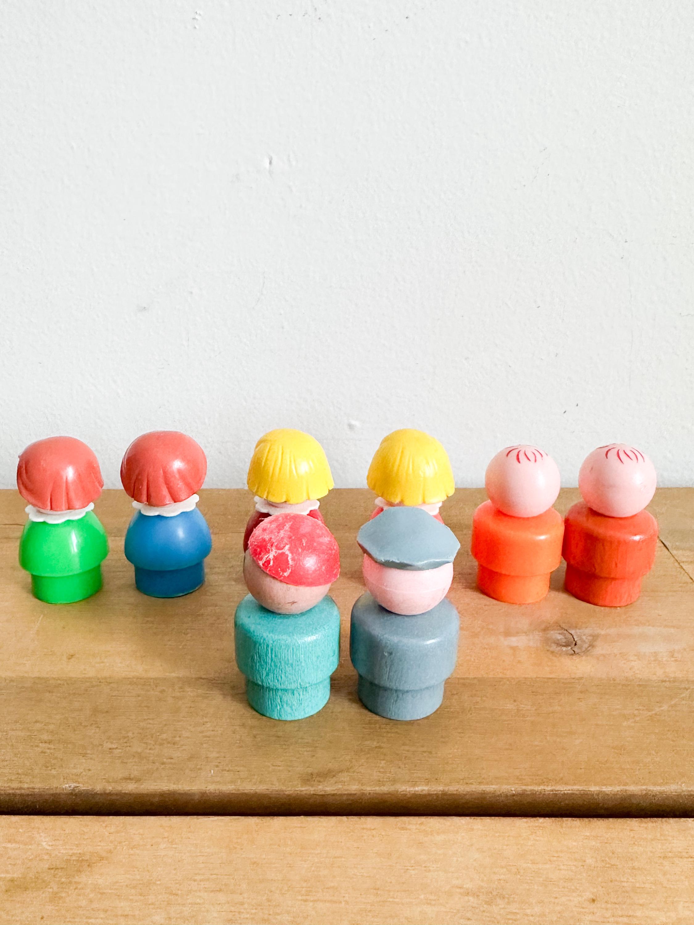 ヴィンテージ フィッシャープライス リトルピープル 8体セット（木製