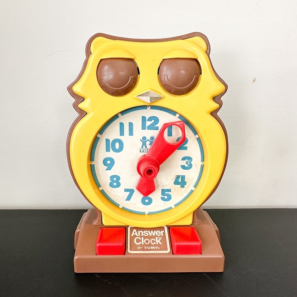 Tomy Toy Clock Etsy