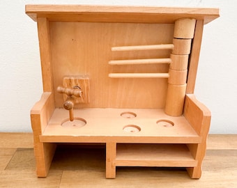 Vintage 1950s Dollhouse Miniature Kitchen 1:12 scale