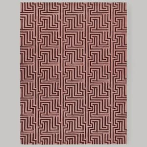 Hand Tufted Rug, Geometric Pattern Area Rug, Modern Minimalist Living Room Carpet, Custom Wool Rug for Bedroom, Soft Texture Rug,