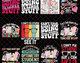 Can't talk right now Doing optometry stuff png bundle, optometry stuff png, funny optometry quotes png, optometry doodles png