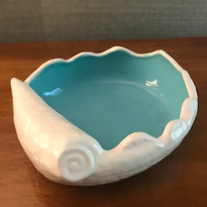 Vintage Shell Decorative Bowl, Catch All, Coastal Decor