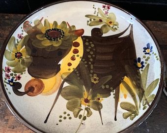 Vintage Handpainted Cow Pottery Dinnerware Set Dessert Set Modern Pattern